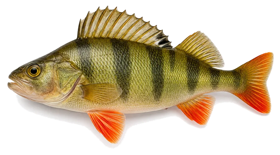 Egli (Perca fluviatilis), Seitenansicht