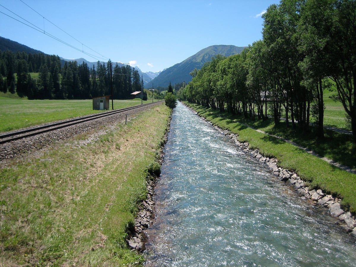 Landwasser — Fluss